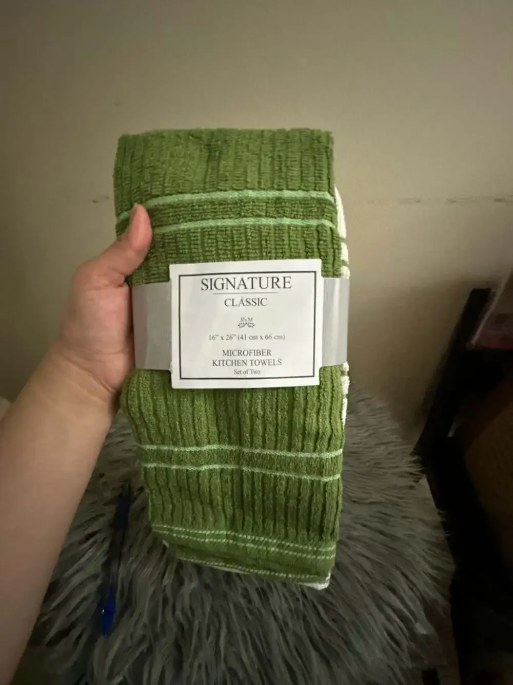 Signature Classic Microfiber Kitchen Towels, Set of 2, 16x26